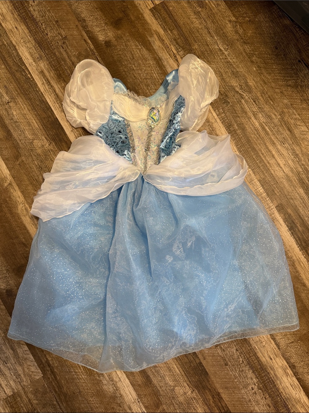 Disney Light Blue & White Cinderella Inspired Girls Costume